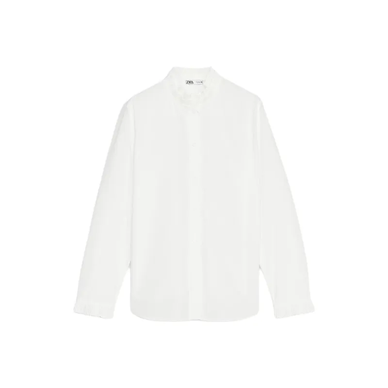 ZARA ZW Series Shirt Women's White-0