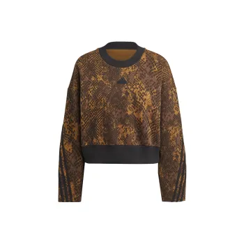 Adidas Future Icons 3-Stripes Sweatshirt Sweatshirt Women's Brown