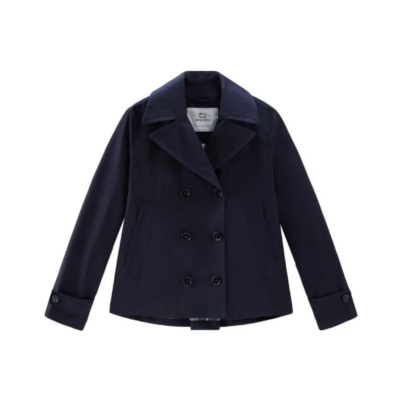 WOOLRICH Havice Double-Breasted Straight Hem Jacket-0