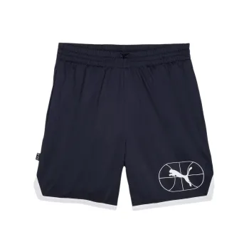 PUMA SHORT JUNIOR VARSITY Basketball Shorts Men's Marine Blue 02