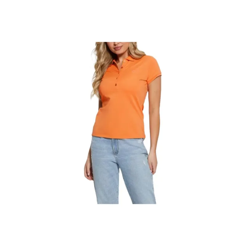 GUESS Polo Shirt Women's Orange-0