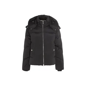 WOOLRICH Zip Up Hooded Puffer Jacket