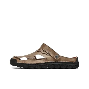GESENLANG Slip Resistant Abrasion Resistant Closed Toe Slippers Men's