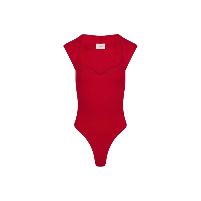 Rouje FW24 LIDY BODYSUIT Bodysuits Women's Red-0
