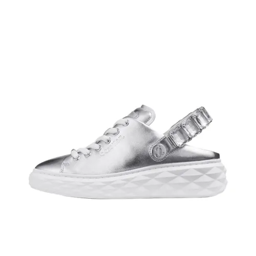 Jimmy Choo Diamond Sling Casual Single Shoes Women's Silver