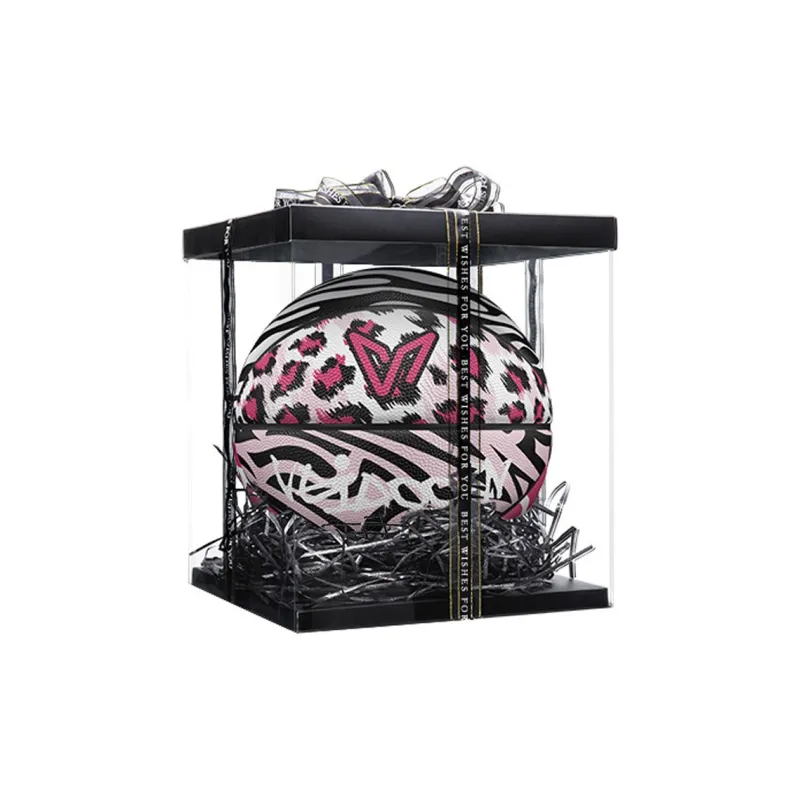 VEIDOORN Rubber Basketball Leopard Print Size 7 Ball Street Training Unisex-4
