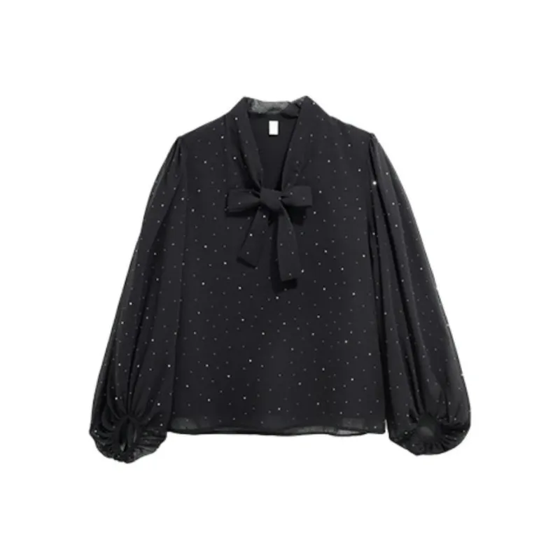 PLANE DRIFT Spring Shirt Women's Black-0