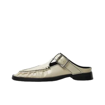 MIISTA Closed Toe Slippers Women's Beige