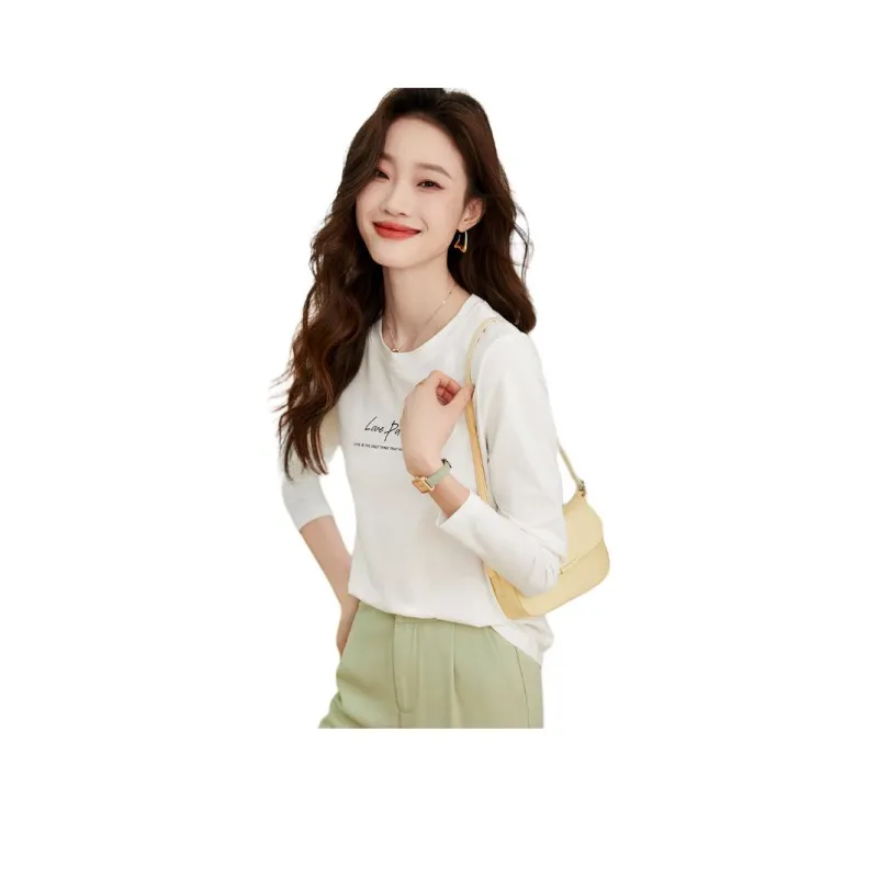 Mo Han Yi Mei Regular T Shirt Women's White-0