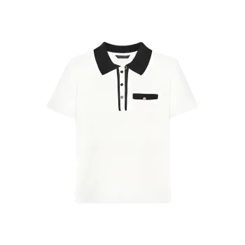 ZARA Polo Shirt Women's Frosted White
