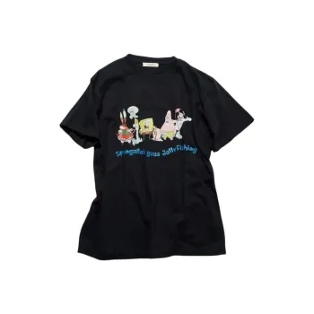 Spongebob Squarepants X FREAK'S STORE Sponge Baby, Collaboration T Shirts Unisex Black