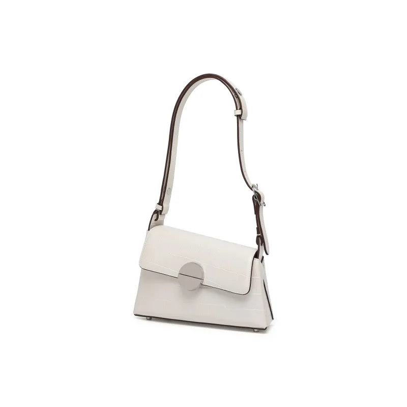 COURONNE Cow Leather Shoulder Bag Women's Multicolor Black/Multicolor White-7