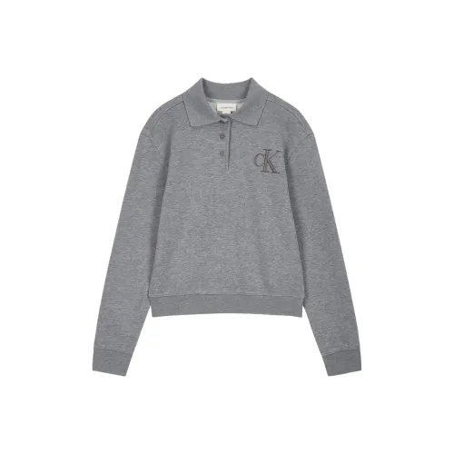 CALVIN sandales Polo Shirt Women's Medium Gray