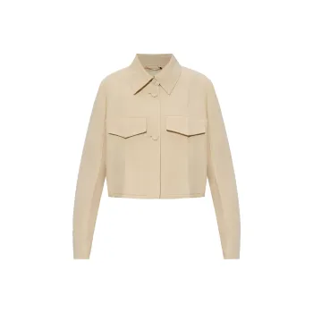 FENDI Twill Cropped Jacket