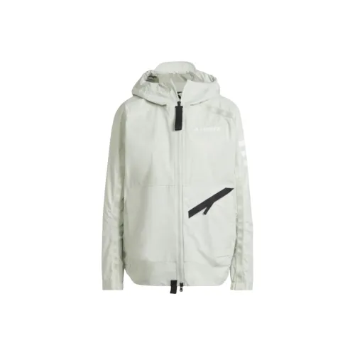 Adidas Adidas Terre TERREX UTILITAS RAIN JACKET Jackets Coats Women's Linen Green