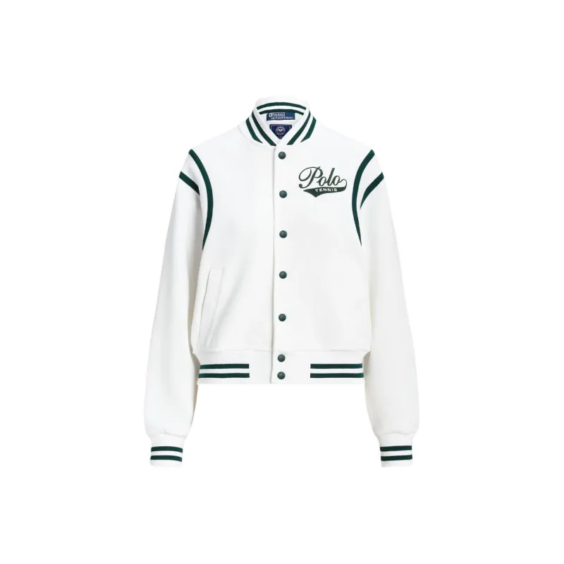 Polo Ralph Lauren Wimbledon Tennis Open Collection SS24 Jackets Coats Women's Porcelain White-0
