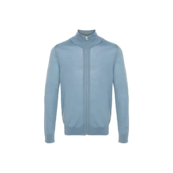 Paul Smith Zip-up Merino Wool Cardigan