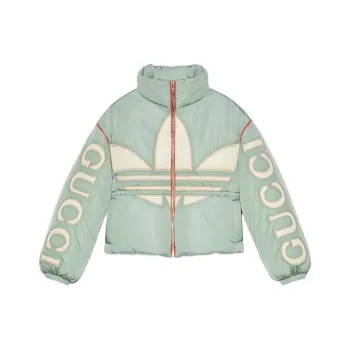GUCCI x Adidas Originals SS22 Down Coat Women's Mint Green