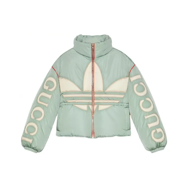 GUCCI x Adidas Originals SS22 Down Coat Women's Mint Green-0