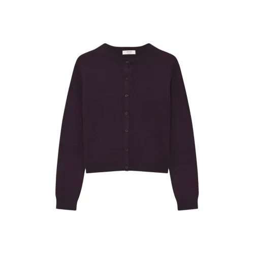 ARITZIA Cashmere Bare Cashmere Crew Cardigan Cashmere Sweater Women's Noble/Noble Purple