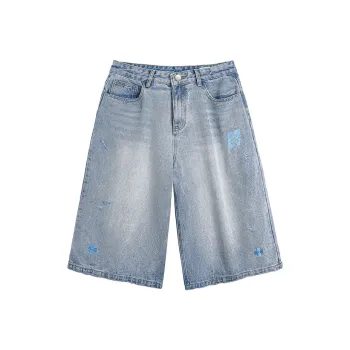 KEIRANDUN Denim Shorts Unisex