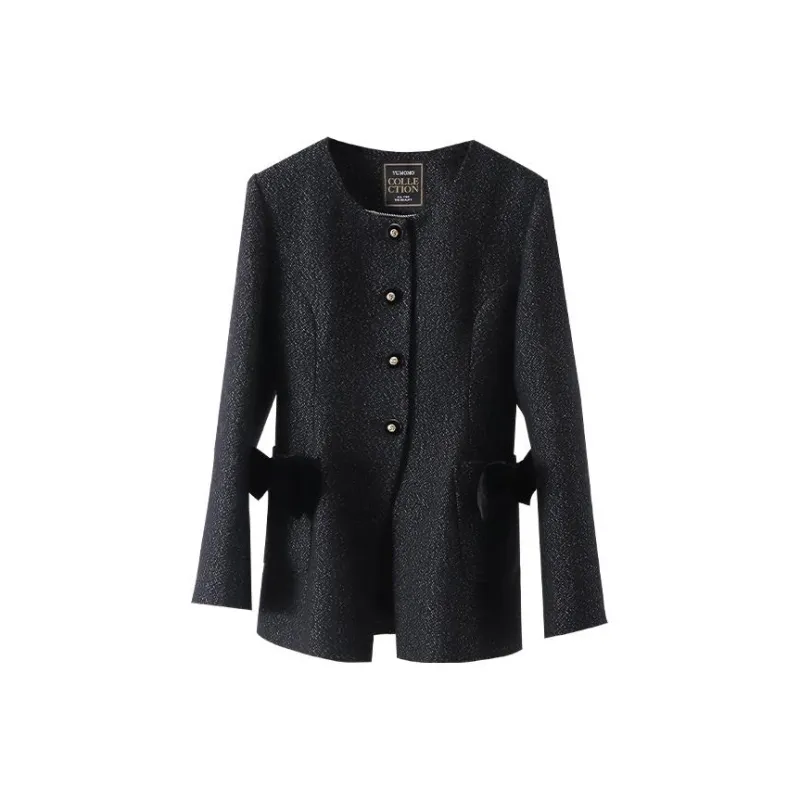 YUMOMO STAR Jackets Women's Elegant Black-0