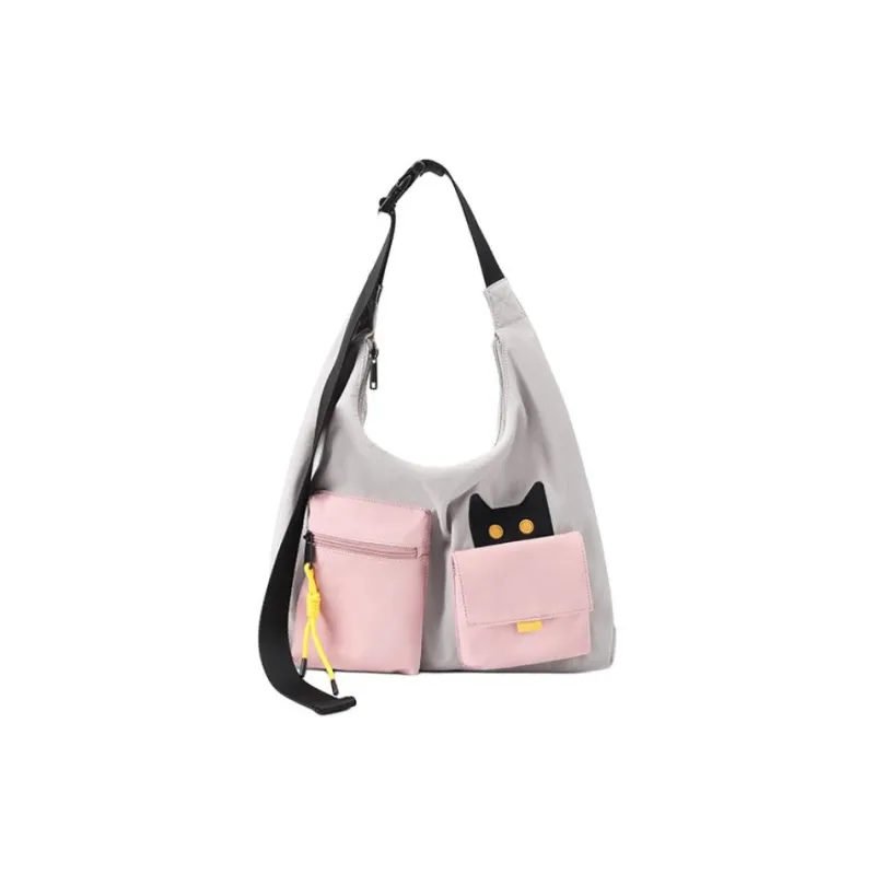 NOXXON Nylon Shoulder Bag Women's Khaki/Ultimate Gray-1