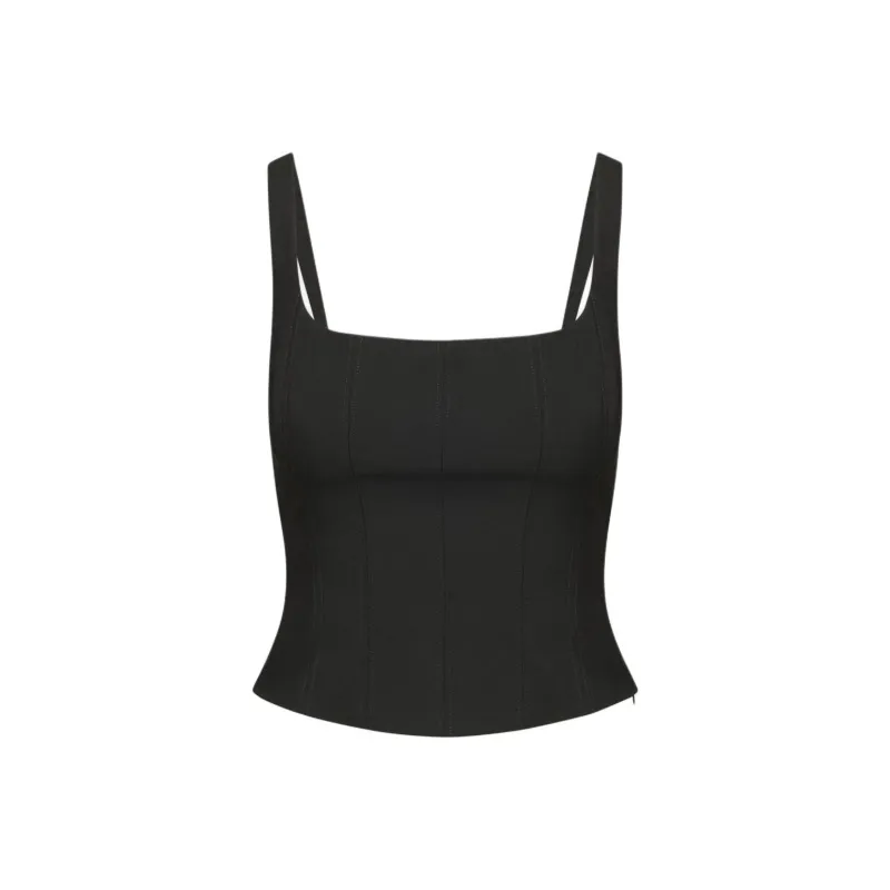 ARITZIA Sunday Best Roulade Top Camisole Women's BLACK/Black-0