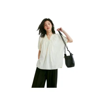 【dme】 Shirt Women's Cream Apricot