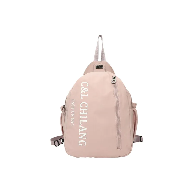 GEERDUN Nylon Fabric Backpack Unisex Dark Green, Black, Pink, Khaki, Light Green-12