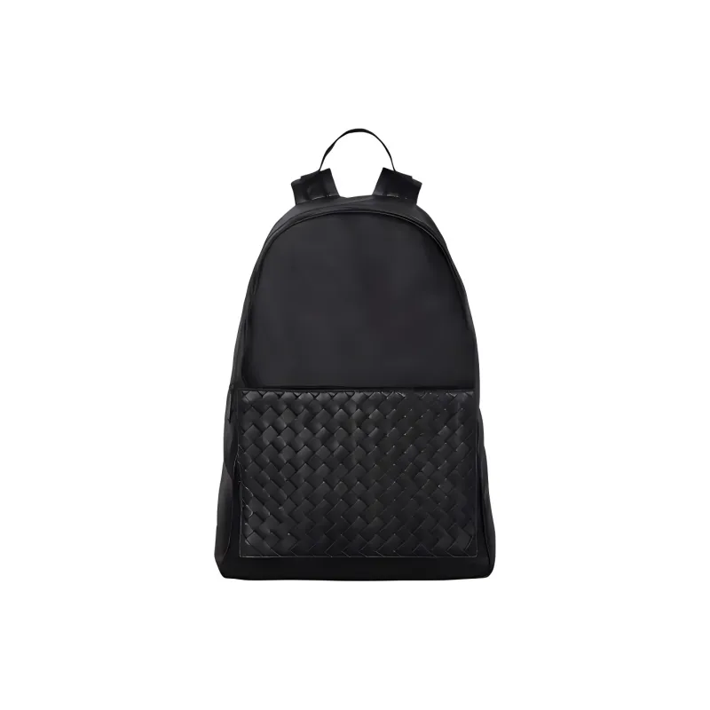Bottega Veneta Men's Leather Backpack Black-0