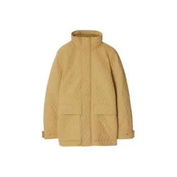 Burberry Quilted Coat 'Flax'