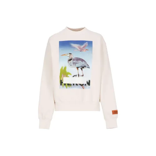 HERON PRESTON Graphic-Printed Crewneck Sweatshirt