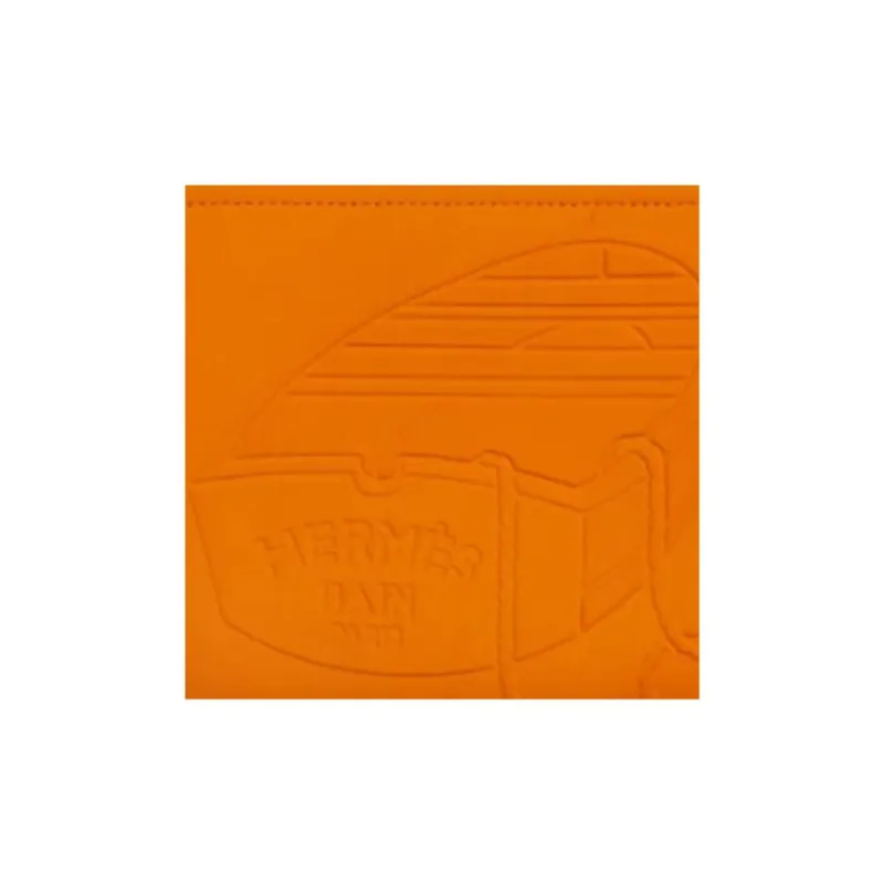 HERMES Neobain Thalassa Polyamide Storage Bag Clutch Small Size Women's Orange-2