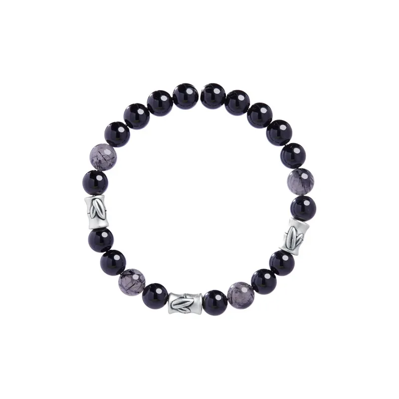 Red All Year Round Obsidian Bracelets Men's-0