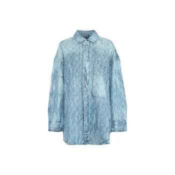 AMIRI Jacquard Workwear Shirt 'Indigo'