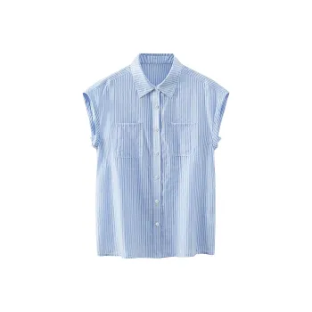 TOUCH Shirt Women's Blue Stripes