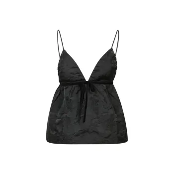 GANNI Botanical Jacquard Strap Top