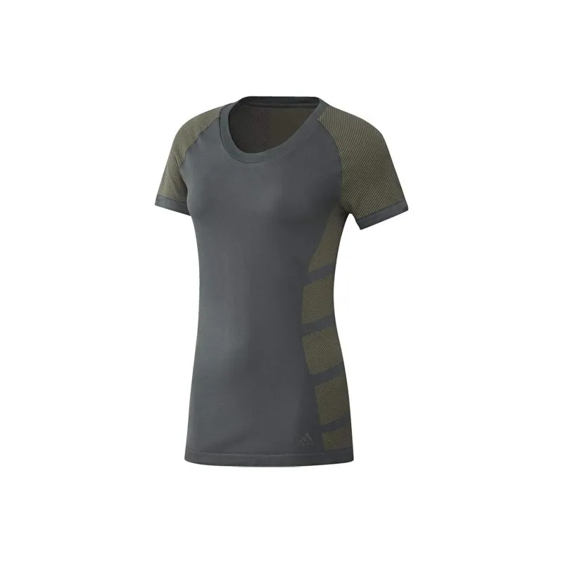 Adidas T-Shirts Women's Khaki-0