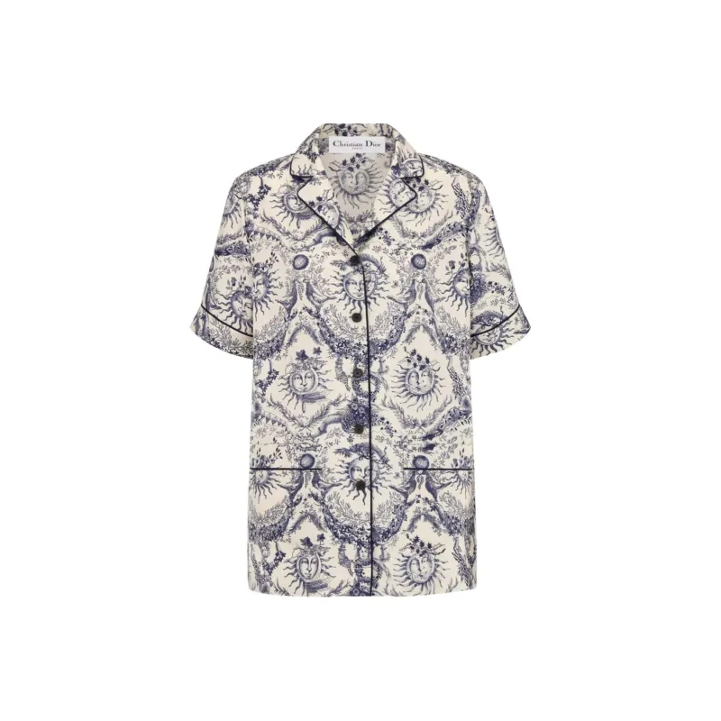 DIOR SS24 Shirt Women's Marine Blue-0