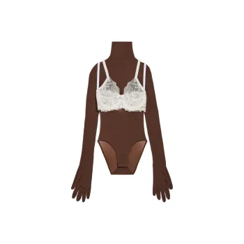 Balenciaga Bodysuits Slim Fit Women's Umber
