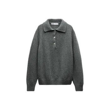 ZARA Cashmere Sweater Women's Gray