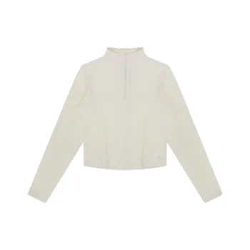 Converse Half Zip Mock Neck Long Sleeve Top