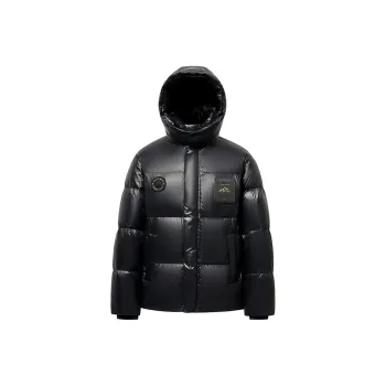 Yalu Warm Fleece Collection Black Gold Unisex Down Jacket Women's