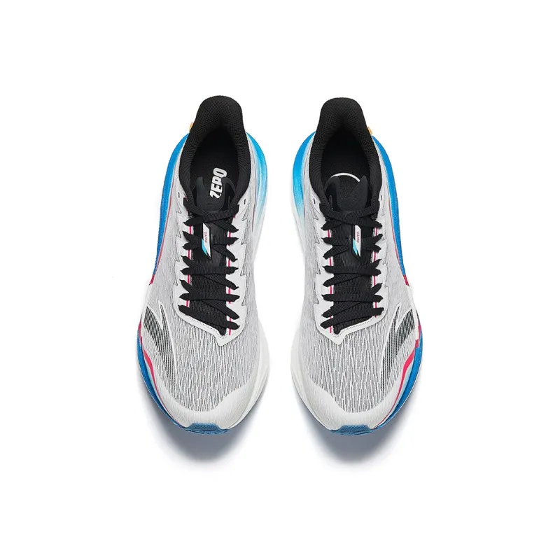 Anta MACH 5.0 Anti Slip Wear Resistant Low Top Casual Running Shoes Men's Gray Black Blue-2