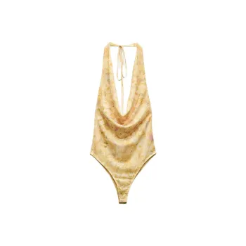 ZARA Bodysuits Women's Yellow