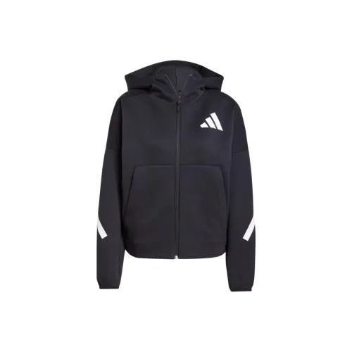Adidas Z.N.E. Full Zip Hoodie Black/White