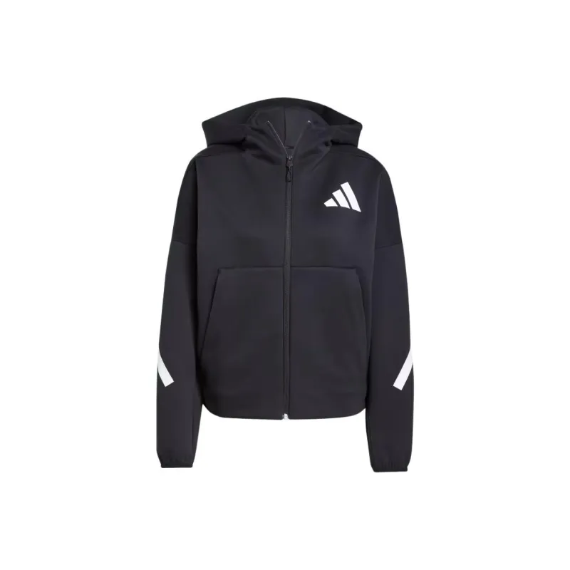Adidas Z.N.E. Full Zip Hoodie Black/White-0