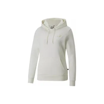 PUMA ESS+ EMBROIDERY HOODIE FL NO COLOR Sweatshirt Women's White