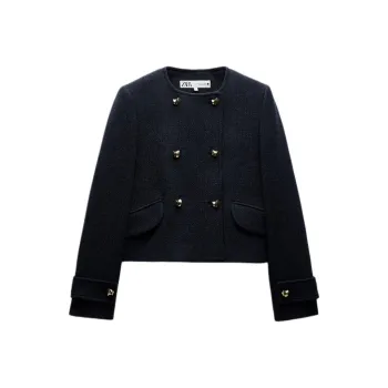 ZARA Jackets Coats Women's Blue Gray